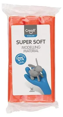 Produktbild von Creall Creall Super Soft Clay Block Orange 500g