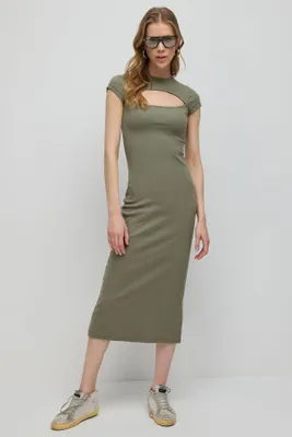 Produktbild von Midi-Länge Kleid, Khaki, L