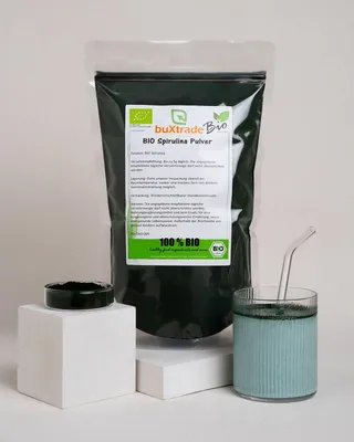 Produktbild von 2 kg Bio Spirulina Pulver | Superfoods | Organic | Blaualge | vegan