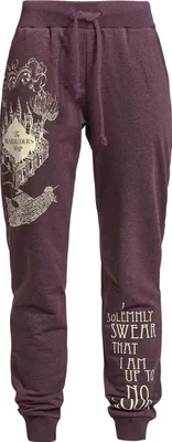 Produktbild von Harry Potter Trainingshose Damen Karte des Rumtreibers bordeaux meliert L