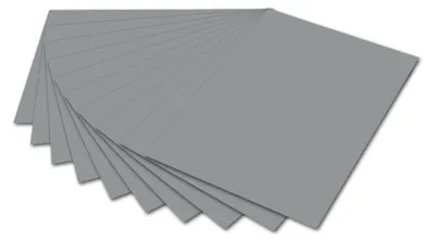 Produktbild von folia Tonpapier DIN A4 130 g/qm steingrau 100 Blatt