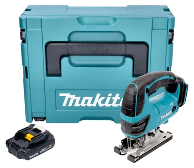 Zdjęcie produktu dla Wyrzynarka akumulatorowa Makita DJV 180 Y1XJ 18 V 135 mm + 1x akumulator 1,5 Ah + Makpac - bez ładowarki