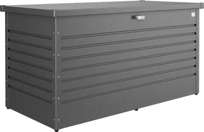 Produktbild von Biohort LeisureTime Box 160, Aufbewahrungsbox, Grau, Metallisch, Rechteckig, Galvanisiertes Stahl, Einfarbig, Draußen