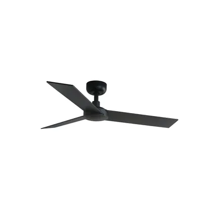 Produktbild von Energiespar Deckenventilator mit Fernbedienung Rudder S Schwarz 106 cm