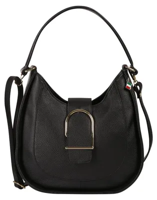 Produktbild von Florence Leder Tasche Damen Schultertasche schwarz 9x30x28cm OTF188S1