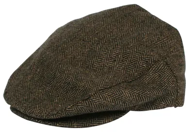 Produktbild von Brixton Herren Schiebermütze Hooligan brown/khaki herringbone, L 112-00005