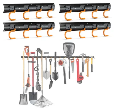 Immagine prodotto di Supporto a parete per attrezzi da giardino – Ideale per garage e magazzini