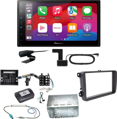 Produktbild von Pioneer SPH-DA77DAB CarPlay Android Auto DAB+ Einbauset für T6 Sharan 2 Beetle