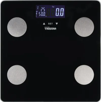 Image de Tristar WG-2442 Balance d'analyse corporelle digitale Plage de pesée (max.)=150 kg Noir (WG-2442)