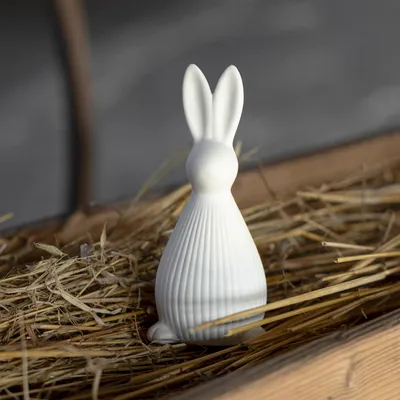 Produktbild von Osterdekoration Hase Selma - weiß: large