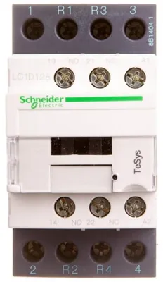 Productafbeelding van Schneider Electric contactor LC1D, 4 contacten, +1 normaal open, spoel 110 V AC, model LC1D128F7