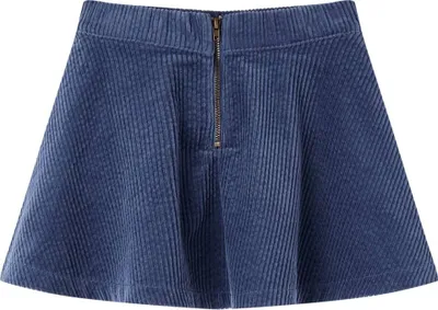Produktbild von vidaXL Kinderrock mit Taschen Cord Marineblau 104