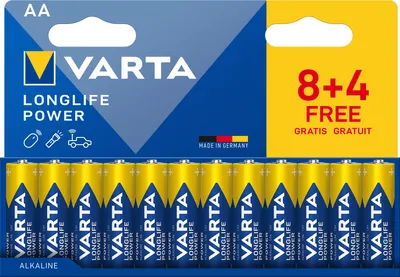Produktbild von Varta Batterie LONGLIFE Power AA  NEU        12St. (8+4)
