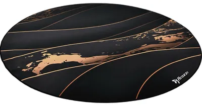 Image de Arozzi Zona Tapis de Protection de Sol Rond - 121 cm - Noir/Or