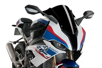 Obrázek produktu pro Puig Racing černé čelní sklo na motorku