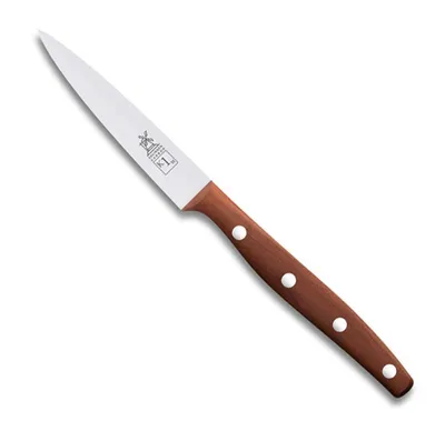 Produktbild von Windmühlenmesser Klassiker K 1M (Officemesser), rostfrei, blaugepließtet, Griff Pflaumenholz, in Geschenkset-Verpackung K-Serie