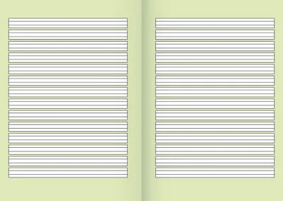 Produktbild von Schulheft A5 16 Blatt Lineatur 2 Packung mit 25 Stück