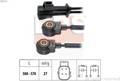 Produktbild von EPS Klopfsensor 1.957.131 für VOLVO V70 II (285) 500mm