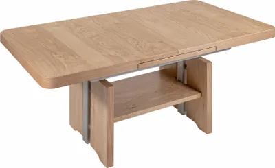 Produktbild von Couchtisch höhenverstellbar und ausziehbar Clover 120x56x70 Wildeiche