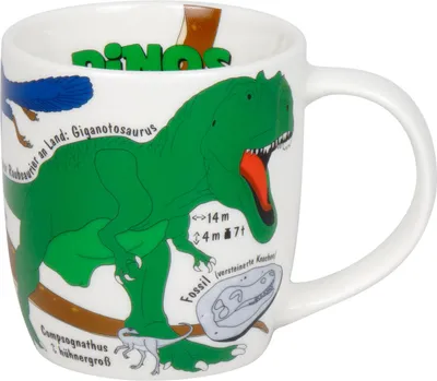 Produktbild von KÖNITZ 1172673025 Kid's Wissen Dinos 230 ml aus Porzellan / Kinderbecher