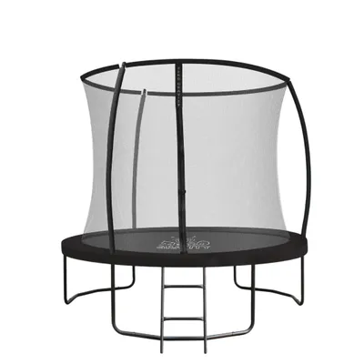 Produktbild von ZERO GRAVITY® Trampolin  Ø 244 cm, GS, Gartentrampolin Komplett-Set mit Sicherheitsnetz & Leiter, Sturmsicher in 5 Minuten, Ultima 4 Black Edition