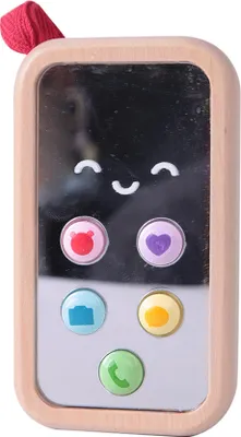Produktbild von Classic World Holzspielzeug Telefon - pädagogisches Kinderhandy Spielzeug