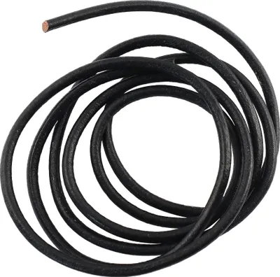 Produktbild von Lederarmband - Lederschnur - Lederband - rund - 3 mm - schwarz