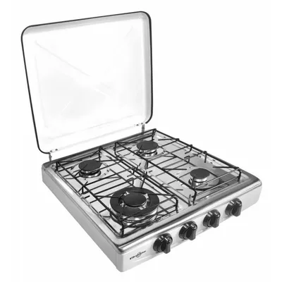 Zdjęcie produktu dla Vitrokitchen 452BB, Biały, Blat, Gaz, Stal nierdzewna, 4 stref(y), 4 stref(y)