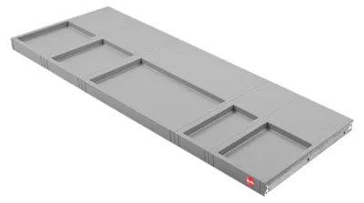 Produktbild von Hailo Tablarauszug 1109758 900 Unterteilung Auszugsschienen Tablarboden grau