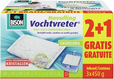 Produktbild von Bison Feuchtigkeitsabsorber Ultra Nachfüllung 3x450g