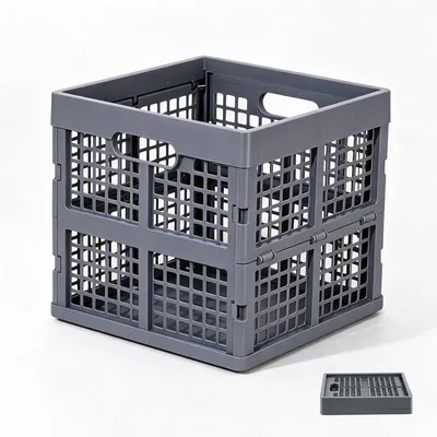 Faltbox 36 L, stabil, stapelbar, Kunststoff, mit Griffen