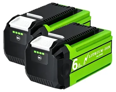 Immagine prodotto di Batterie ricaricabili, tensione di 40V, capacità di 6000mAh, 2 batterie da 6,0Ah