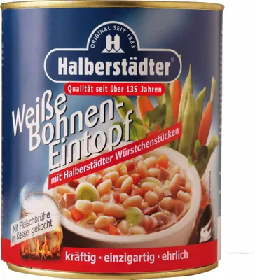 Produktbild von Halberstädter Weiße Bohnensuppe (800g Dose)
