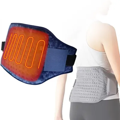 Productafbeelding van Elektrische verwarmingskussen voor de taille, verwarmingsgordel met 3 warmtestanden en verstelbare band, USB-voeding, gebruikt voor het verwarmen van de taille