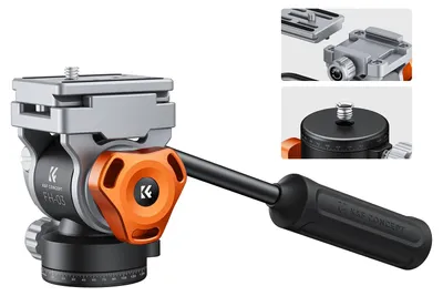 Produktbild von K&F CONCEPT Fluidkopf Stativkopf, Videokopf mit Arca-Swiss Platte