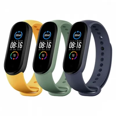 Zdjęcie produktu dla XIAOMI Mi Smart Band 5 Pasek Niebieski Żółty Zielony