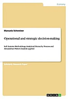 Produktbild von Operational and strategic decision-making