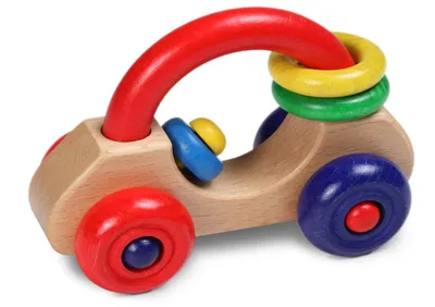 Produktbild von nic Holzspielzeugauto First Car für Kleinkinder und Babys