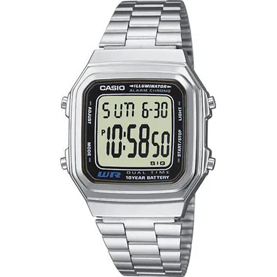 Produktbild von Casio A178WEA-1AES, Armbanduhr, Uni, Edelstahl, CR2025, 10 Jahr(e), 3,4 cm