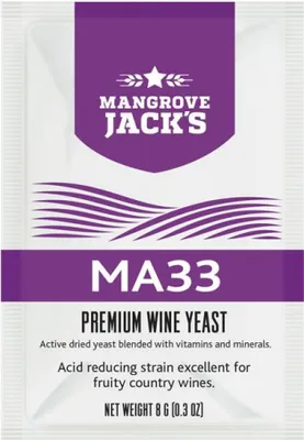 Produktbild von Mangrove Jack's Weinhefe 8g - MA33, Wein Hefe, Hefe für Wein