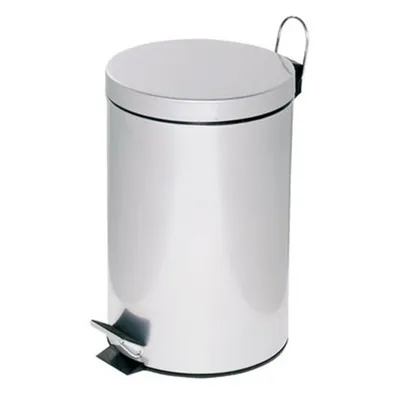 Produktbild von Alco Tretabfalleimer Stahl kunststoffbeschichtet 12l silber