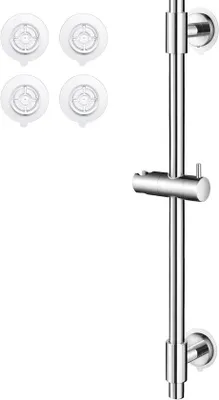 Produktbild von 78cm Duschkophalter aus Edelstahl, poliert, Wandstange