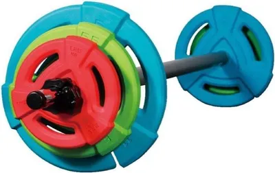 Produktbild von LIVEPRO Pump Langhantelset Gummi - 20 KG / 40 KG 40 kg