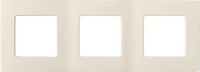 Produktbild von 3-fach Rahmen für Steckdose Schalter Lichtschalter Dreifach creme Serie RITA