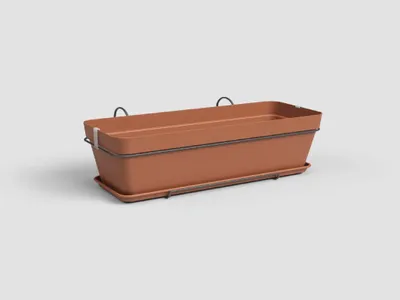 Produktbild von Artevasi Capri Plant Box Balcony Kit, 14 l, 285 mm, 502 mm, 207 mm, 6 Stück(e)