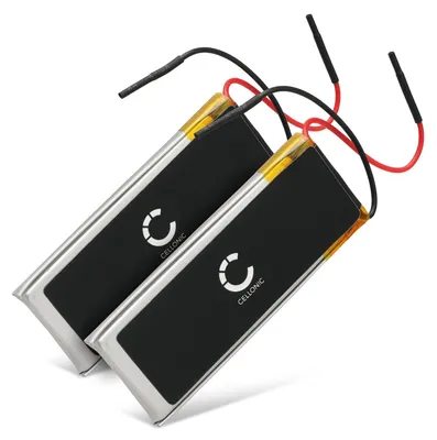 Produktbild von subtel 2x Akku für Headset Kompatibel mit Cardo Scala Rider Q2, Scala Rider Freecom 2, Scala Rider Teamset Pro, H452050 - (400mAh, 3.7V)