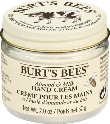 Produktbild von Burt's Bees Almond Milk Beeswax beanspruchte Hände Pflegecreme Mandelöl 500921