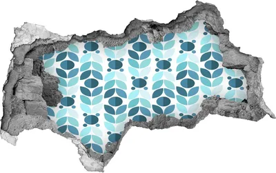 Produktbild von Selbstklebender Loch-3D-Aufkleber 95x73 cm geometrischer Hintergrund