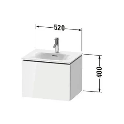 Produktbild von DURAVIT LC613408686 WTU L-Cube wandh.,400x520x421mm
