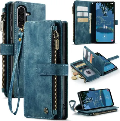 Produktbild von Samsung Galaxy A56 Hülle - CaseMe C30 Klapphülle mit Brieftasche - Blau